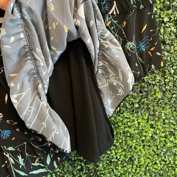 Parker Joelle Ruffle Trim Floral Dress - Picture 7 of 9